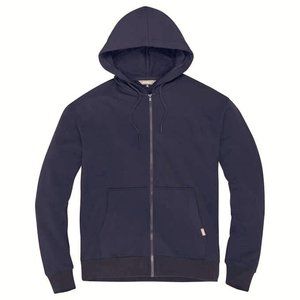 Eddie Bauer Brushed Fleece Full Zip Hoodie Dark Blue Men's L  NWT